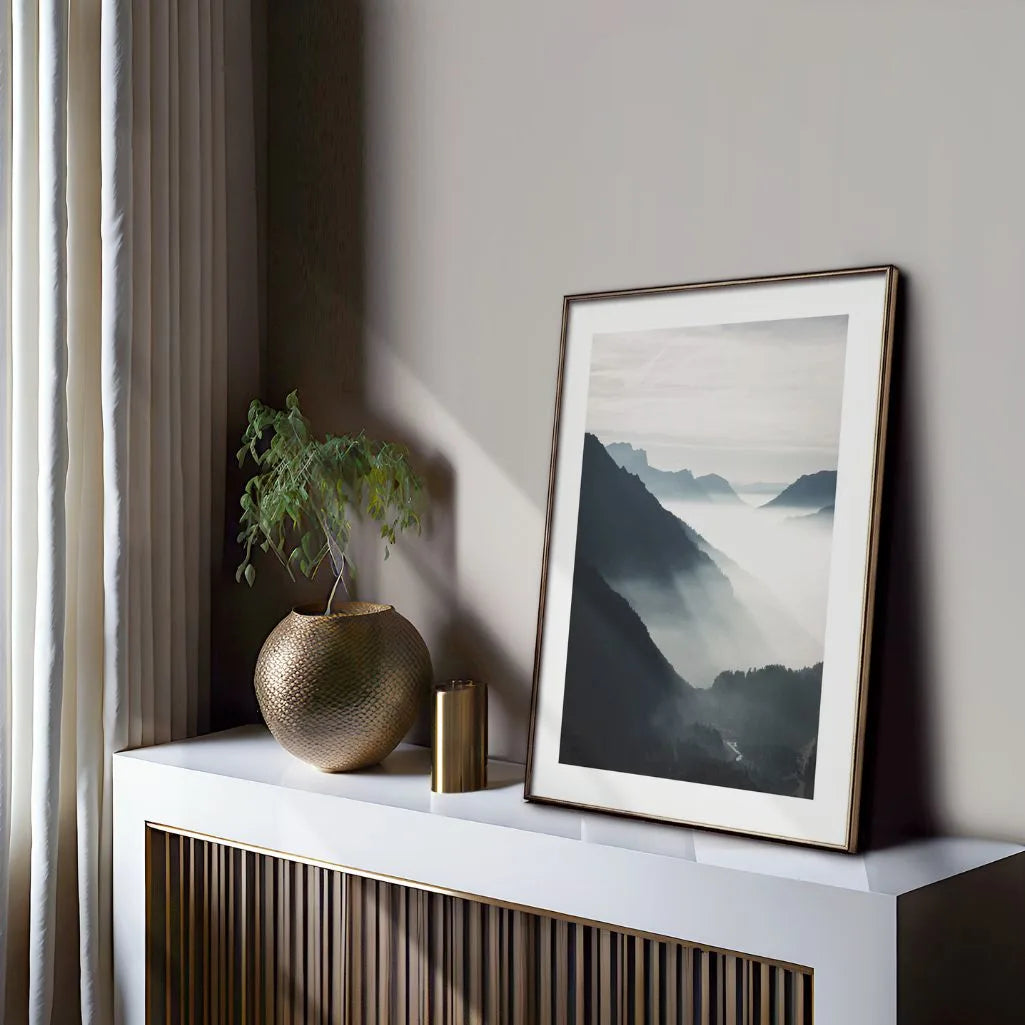 misty valley poster living room wall decor