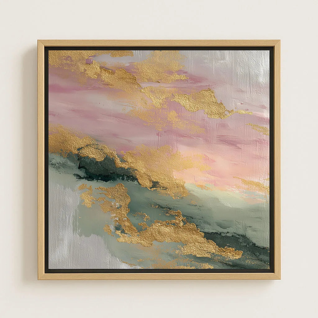 Toile encadrée – Aube dorée