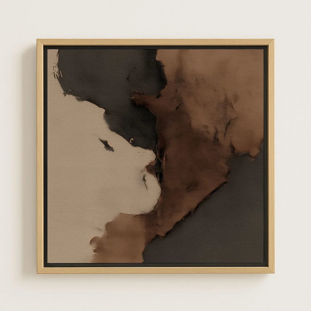 Toile encadrée – Abstraction sombre