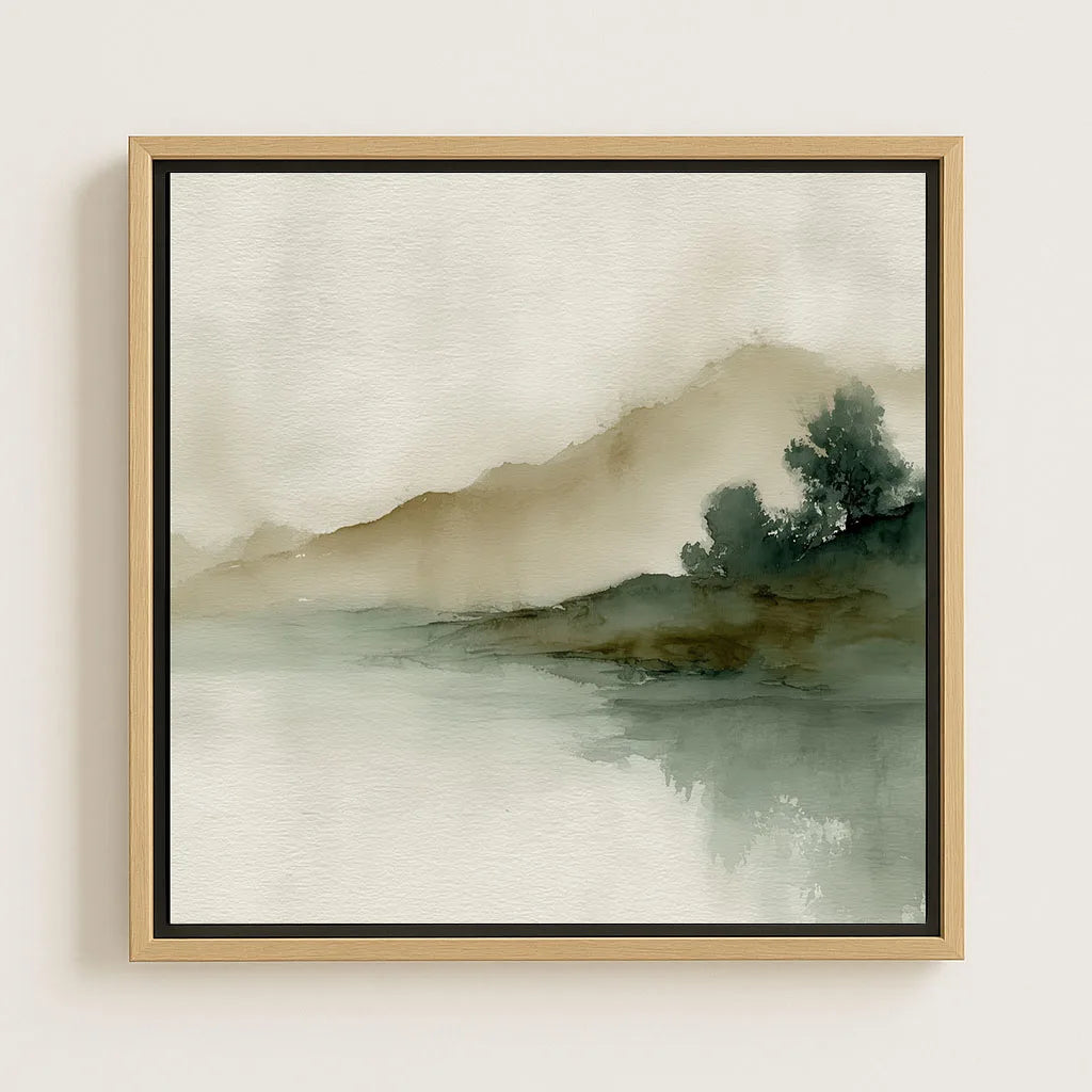 Toile encadrée – Matin brumeux