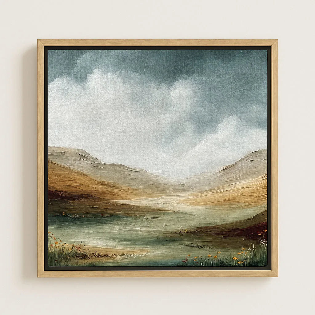 Toile encadrée – Vallée verte