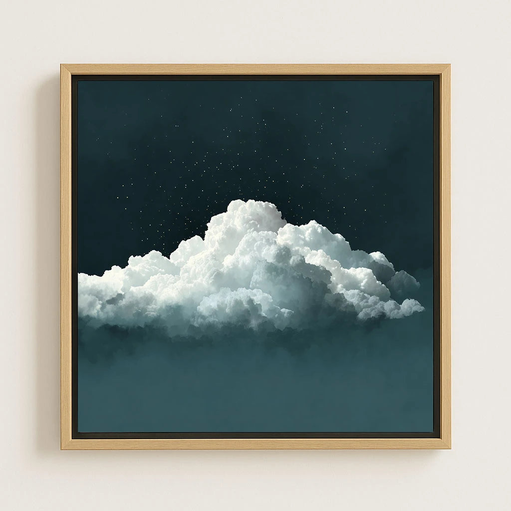 Toile encadrée – Ciel vert