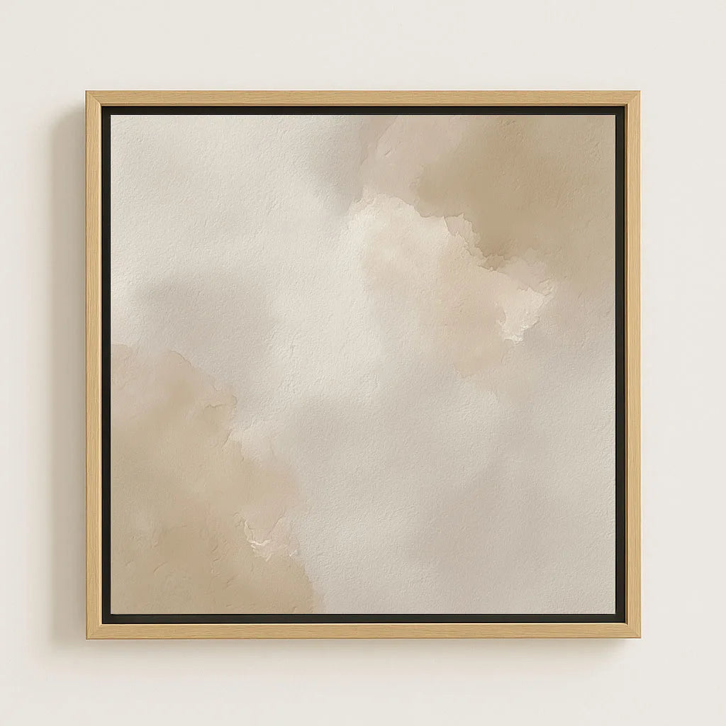 Toile encadrée – Abstrait beige