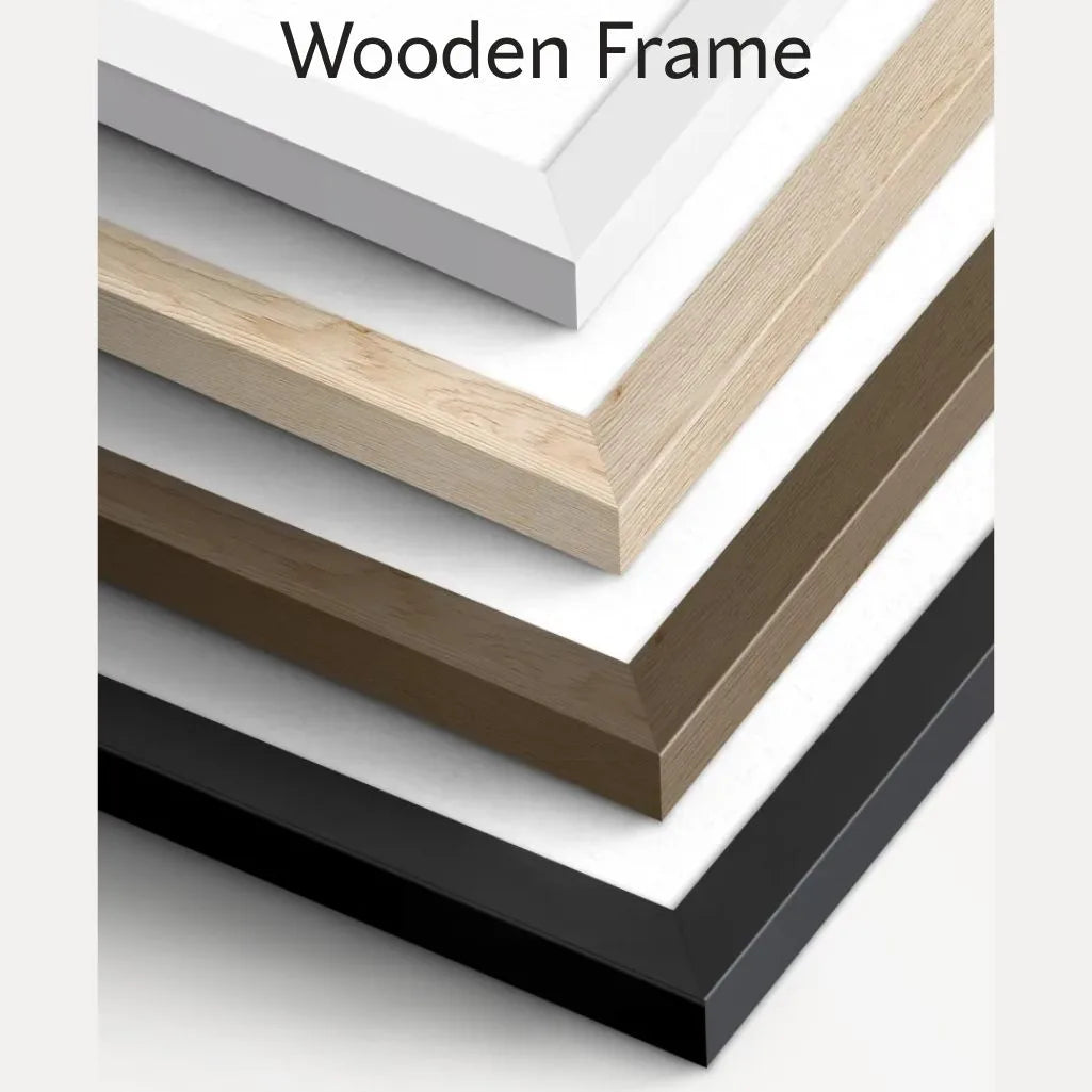pine wooden poster frame color options white natural walnut and black