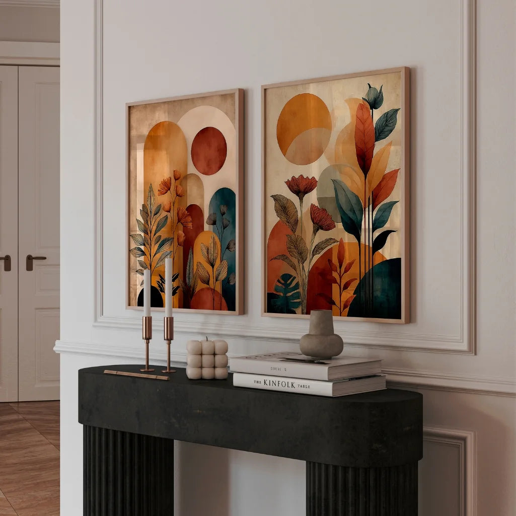 Sets de 2 Affiches pour Chaque Intérieur