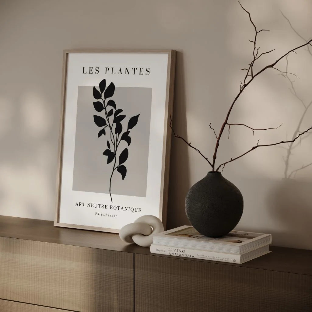  botanische silhouette poster gallery wall moderne minimalistische dekoration