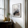 snowy mountain peak poster alpine rock detail