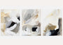Soft abstract poster set with beige and grey tones calming modern wall art