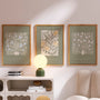 botanical ornament poster set wall art for gallery wall