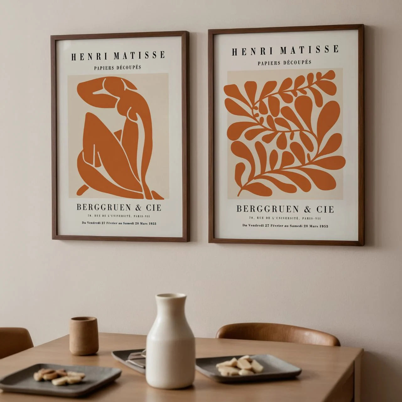 Sets de 2 Affiches pour Chaque Intérieur