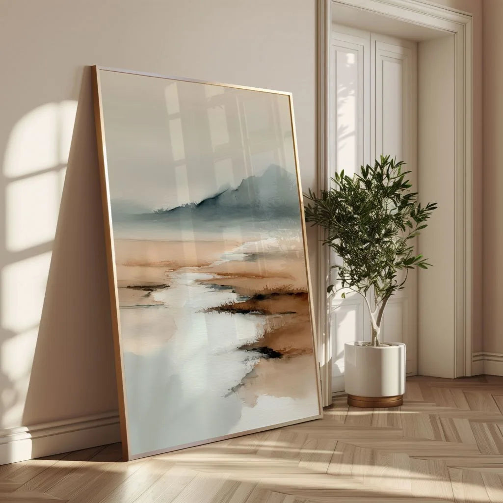 watercolor coast detail poster