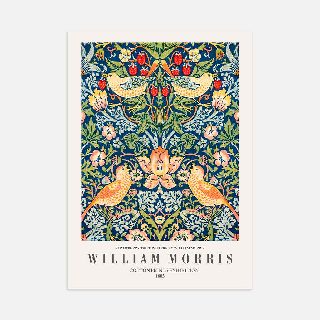 William Morris Strawberry Thief Birds Poster