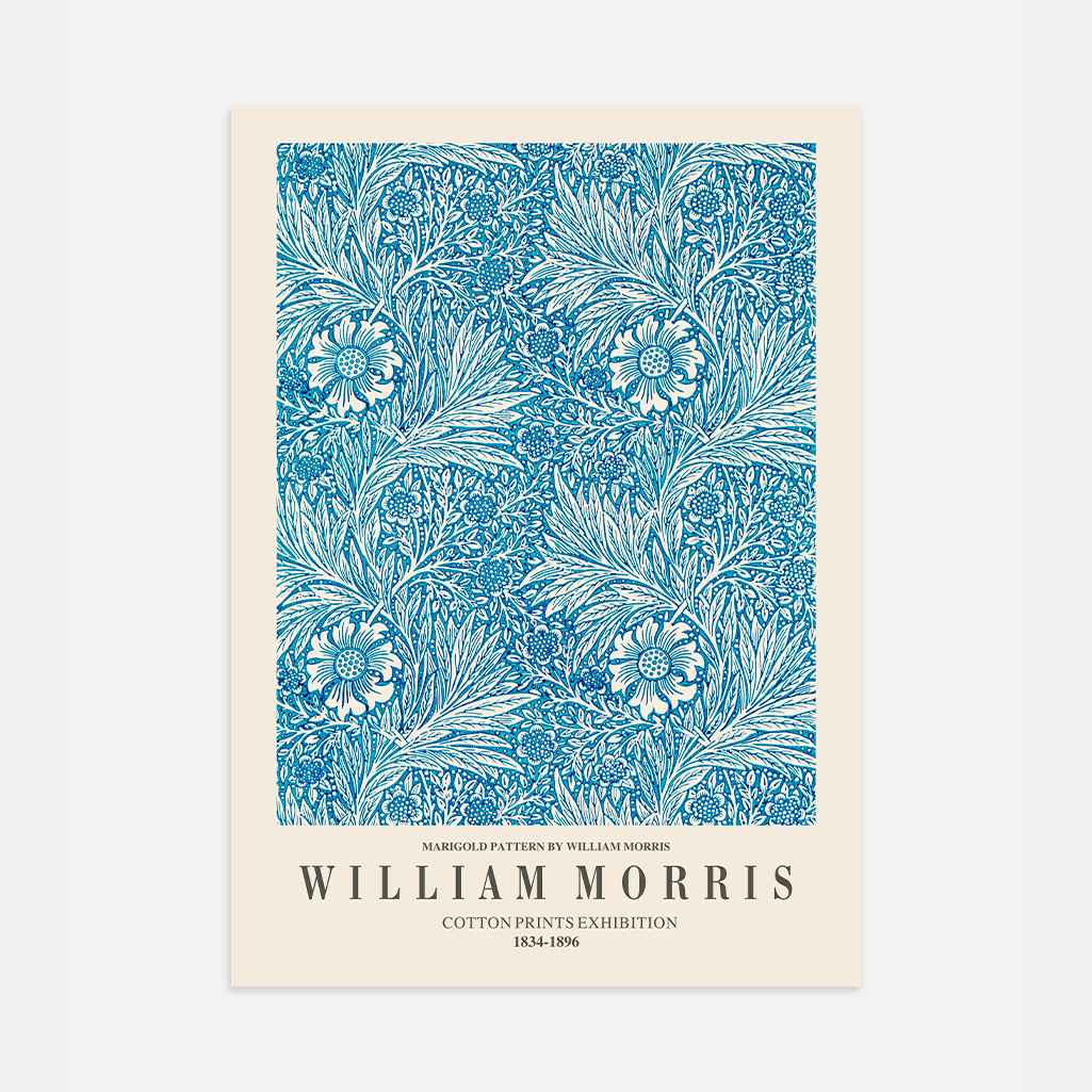 William Morris Marigold Botanical Poster